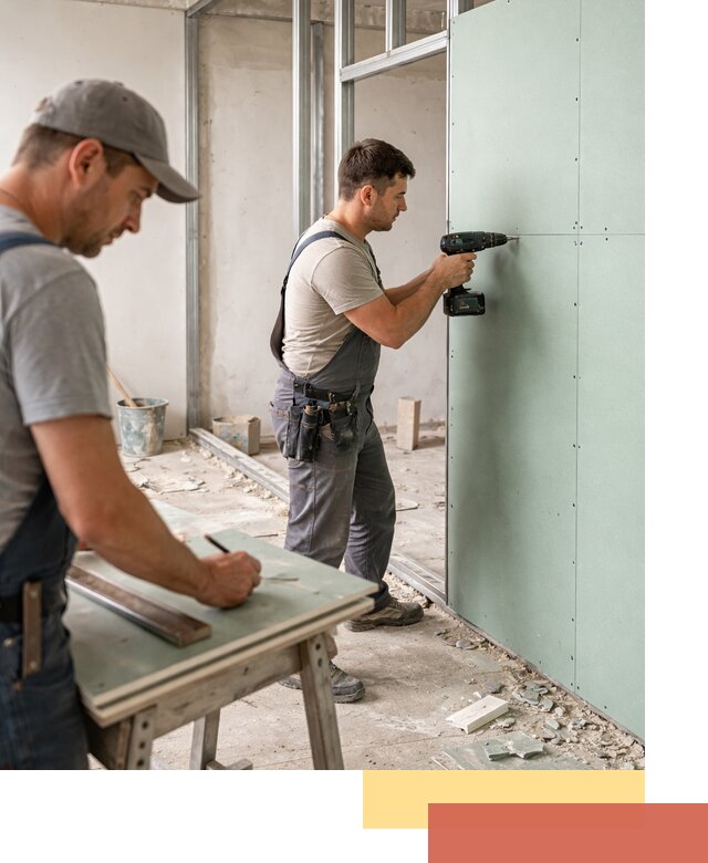 Перегородки из влагостойкого гипсокартона под ключ в Горно-Алтайске