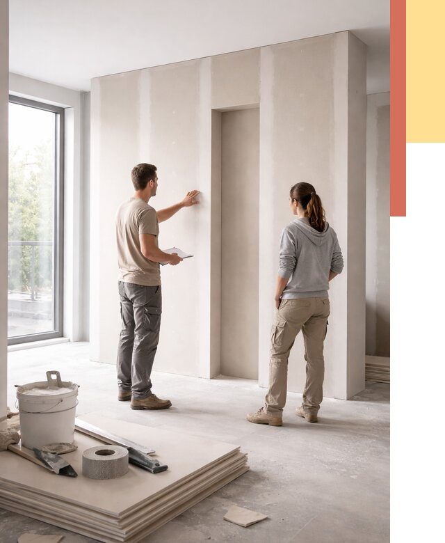 Зонирующая перегородка из гипсокартона в Горно-Алтайске от 2903 руб. под ключ | ОТДЕЛОЧНИК-Грн