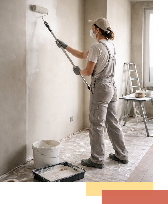 Покраска перегородок из гипсокартона в Горно-Алтайске качественно и недорого