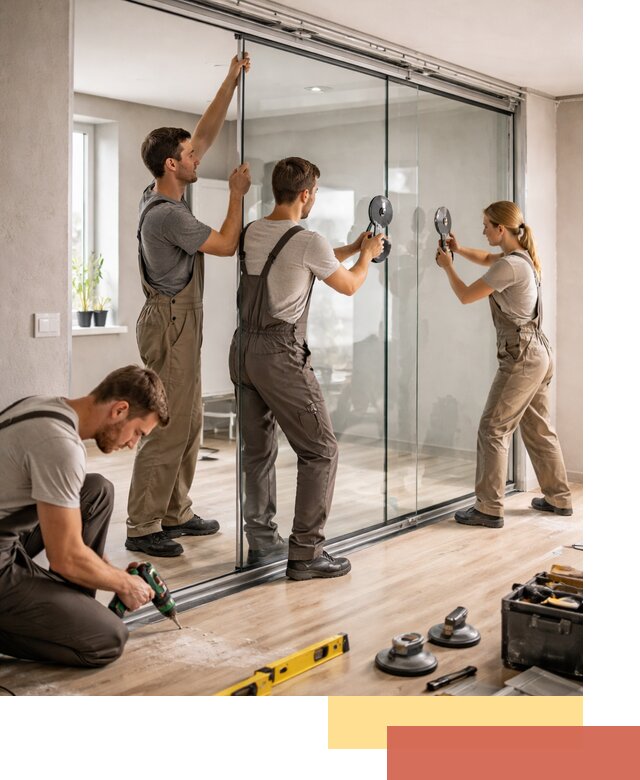 Изготовление стеклянных перегородок на заказ в Горно-Алтайске