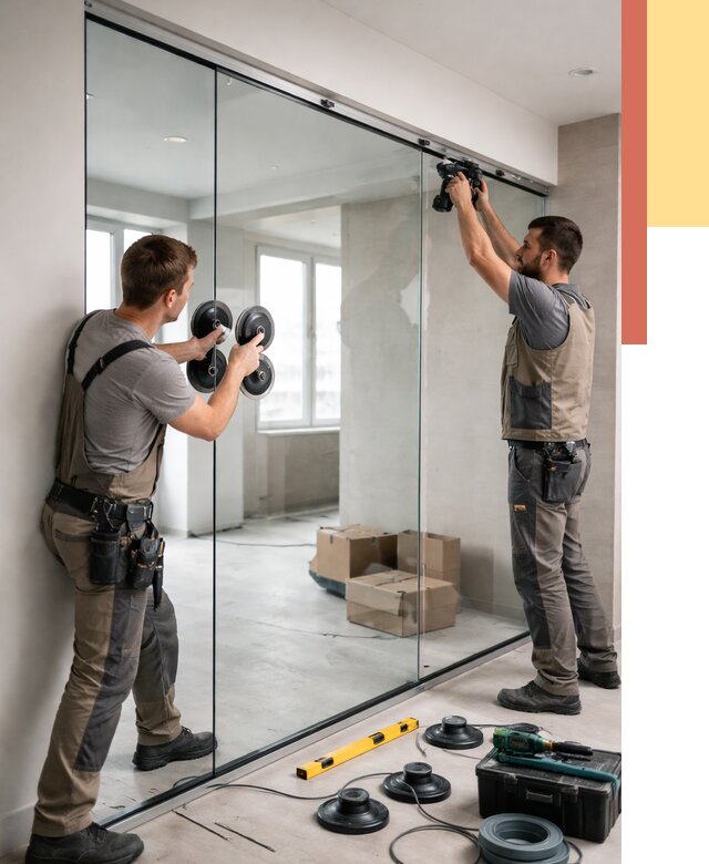 Монтаж стеклянных перегородок в Горно-Алтайске от 6739 руб. | ОТДЕЛОЧНИК-Грн