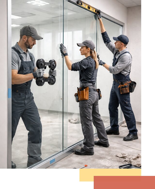 Профессиональный монтаж стеклянных перегородок в Горно-Алтайске