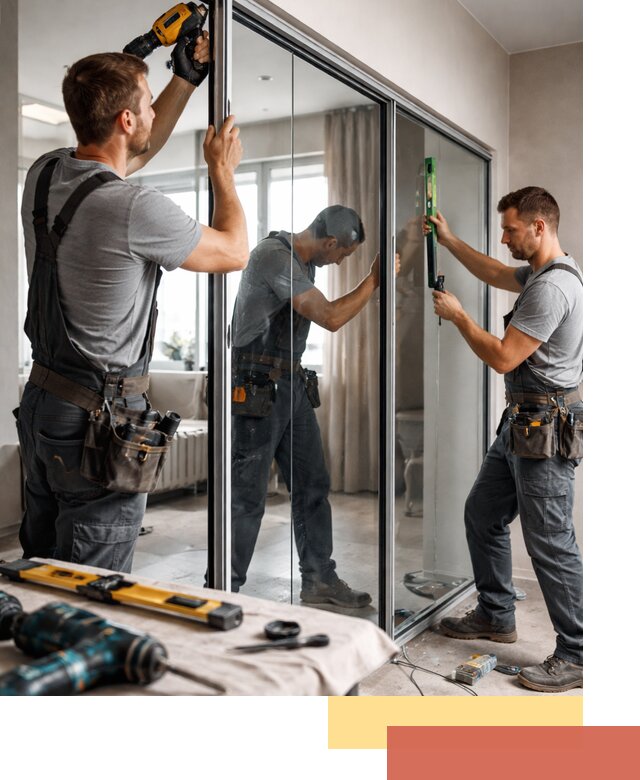 Каркасные стеклянные перегородки под ключ в Горно-Алтайске