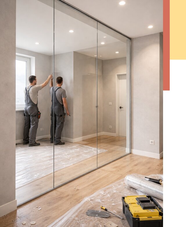 Безрамные стеклянные перегородки в Горно-Алтайске — монтаж от 9850 руб. | ОТДЕЛОЧНИК-Грн