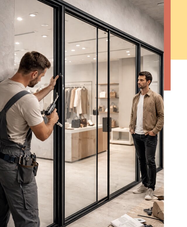 Стеклянные перегородки для магазинов в Горно-Алтайске от 8502 руб. под ключ | ОТДЕЛОЧНИК-Грн