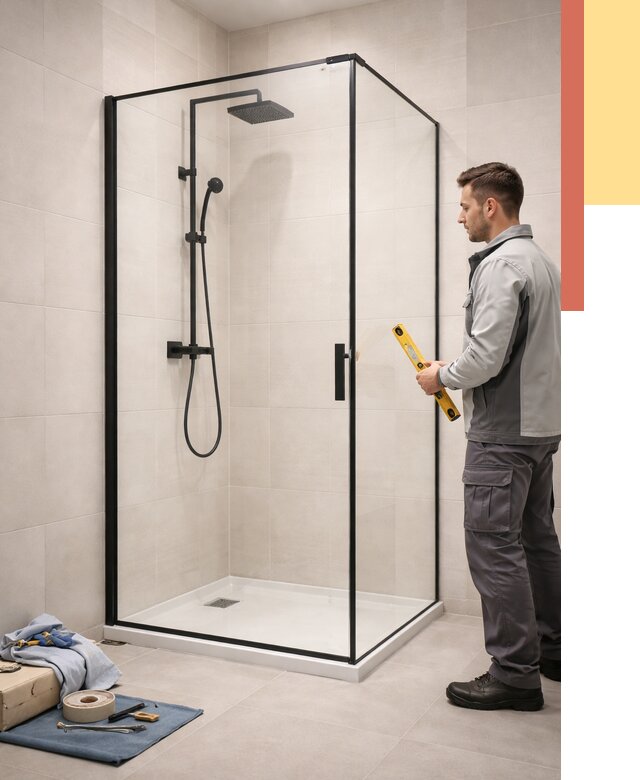 Стеклянные перегородки для душа в Горно-Алтайске от 12960 руб. | Монтаж под ключ — ОТДЕЛОЧНИК-Грн