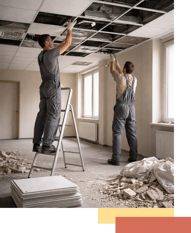 Демонтаж потолков Армстронг профессионально в Горно-Алтайске