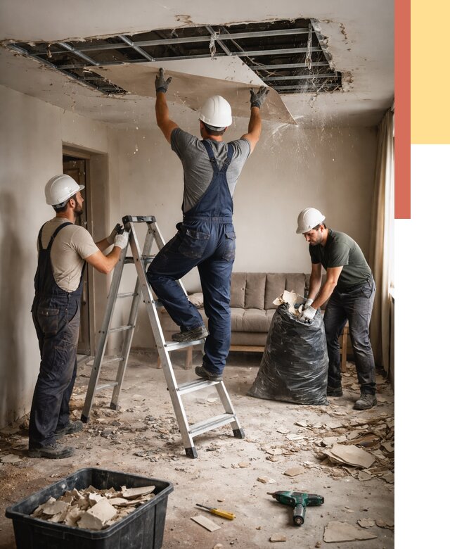 Демонтаж гипсокартонного потолка в Горно-Алтайске от 435 руб. за м2 — ОТДЕЛОЧНИК-Грн