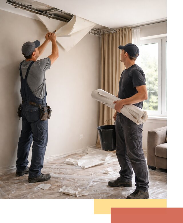 Демонтаж натяжного потолка в Горно-Алтайске быстро и аккуратно