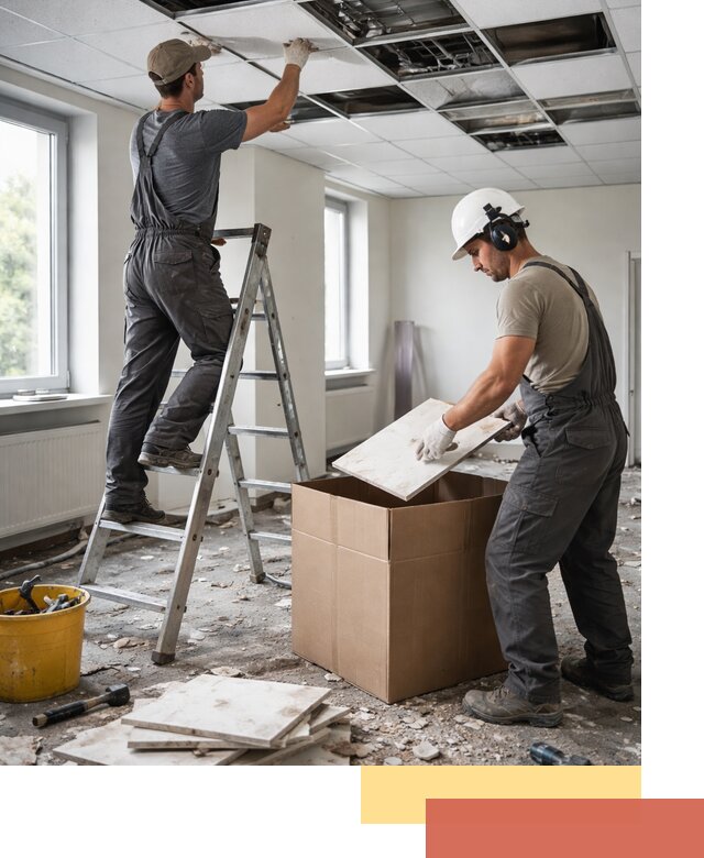 Демонтаж потолочной плитки в Горно-Алтайске быстро и аккуратно