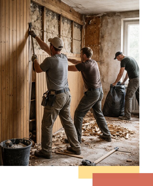 Демонтаж вагонки и вывоз материалов в Горно-Алтайске