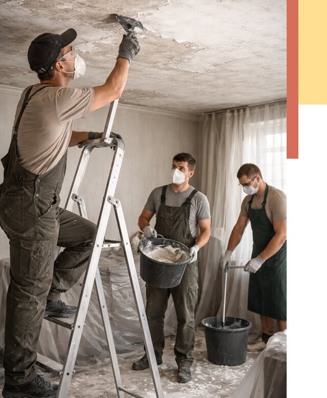 Удаление побелки с потолка в Горно-Алтайске от 2592 руб. быстро и недорого | ОТДЕЛОЧНИК-Грн