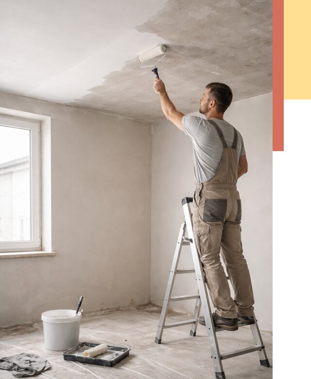 Грунтовка потолка в Горно-Алтайске от 2592 руб. — быстро и недорого | ОТДЕЛОЧНИК-Грн