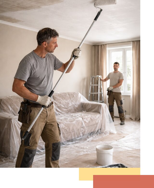 Грунтовка потолка в Горно-Алтайске — подготовка под покраску и отделку