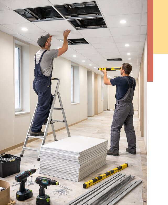 Ремонт потолка Армстронг в Горно-Алтайске от 4666 руб. — быстро и недорого | ОТДЕЛОЧНИК-Грн