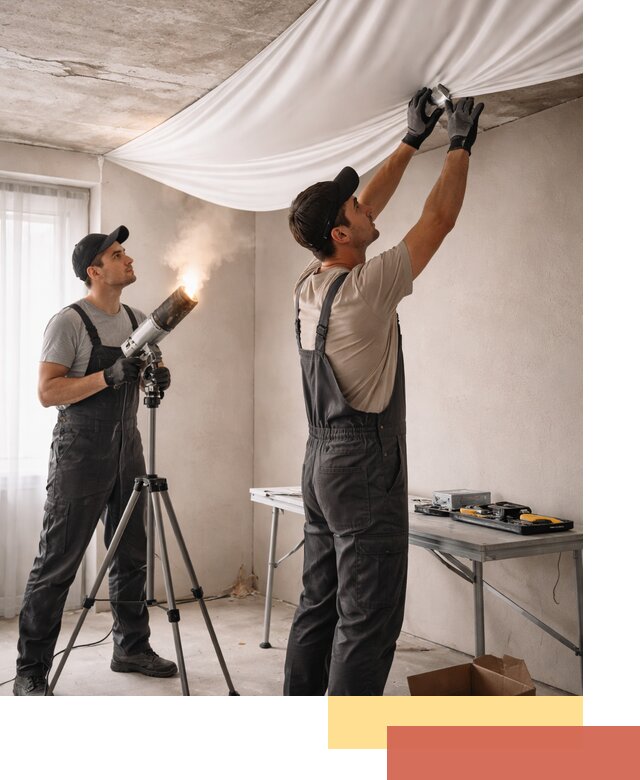 Установка натяжного потолка под ключ в Горно-Алтайске