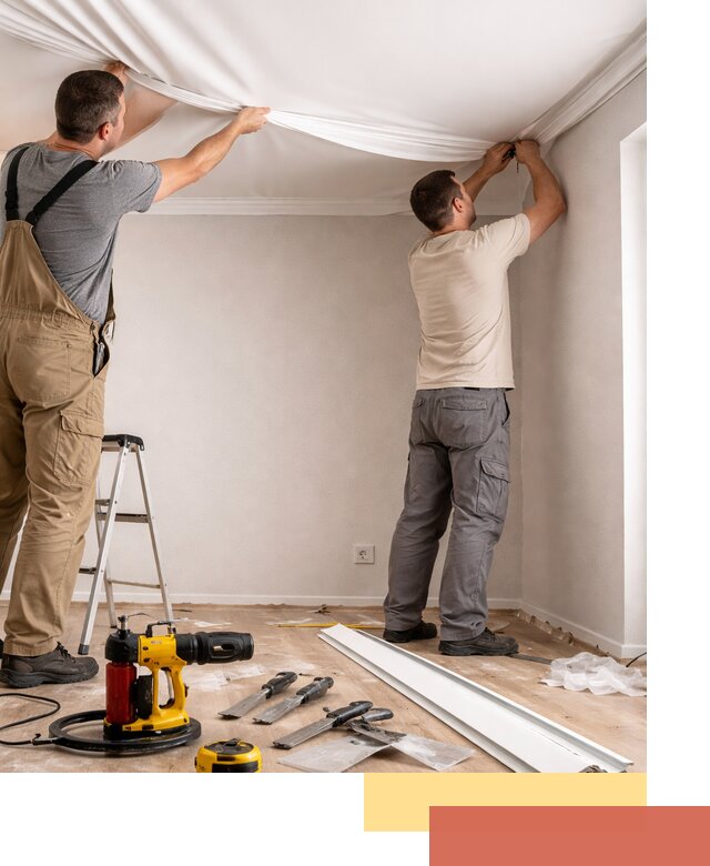 Монтаж ПВХ натяжного потолка в Горно-Алтайске качественно и быстро