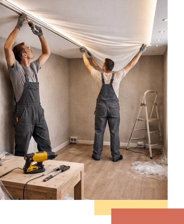 Монтаж натяжного потолка с подсветкой в Горно-Алтайске цена и сроки