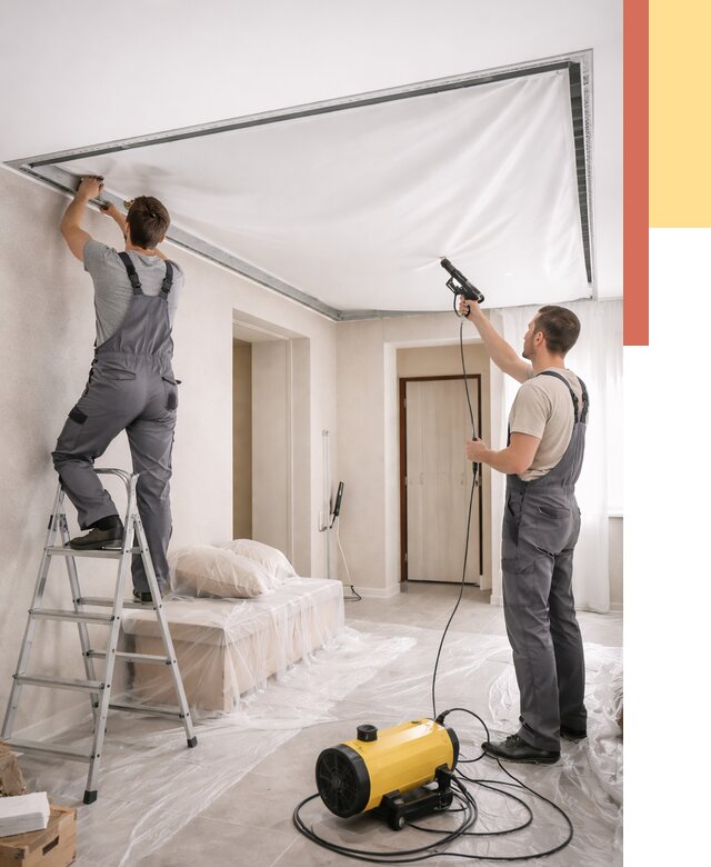 Монтаж натяжного потолка в прихожей в Горно-Алтайске от 2748 руб. под ключ | ОТДЕЛОЧНИК-Грн