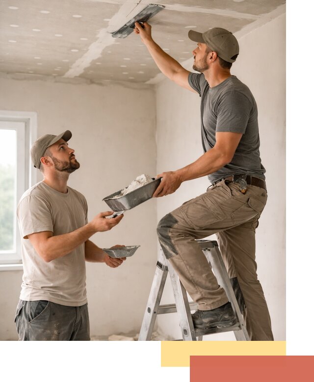 Шпаклевка потолка из гипсокартона в Горно-Алтайске качественно и быстро