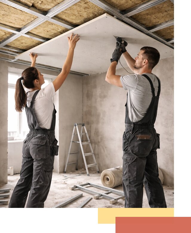 Звукоизоляция потолка из ГКЛ в Горно-Алтайске профессионально и надежно