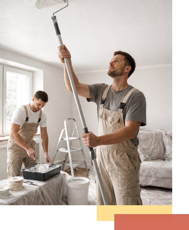 Покраска потолка водоэмульсионной краской в Горно-Алтайске