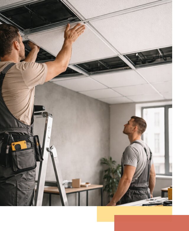 Монтаж потолочной плитки в Горно-Алтайске качественно и в срок