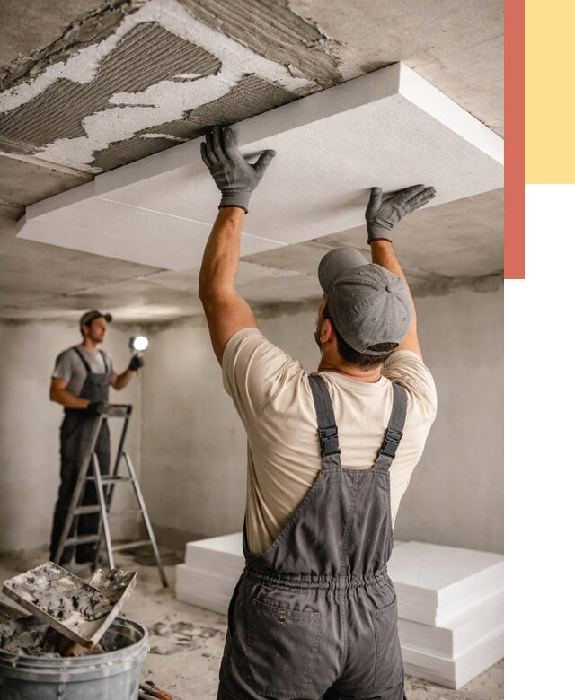 Утепление потолка пенопластом в Горно-Алтайске от 4666 руб/м2 — недорого и быстро | ОТДЕЛОЧНИК-Грн