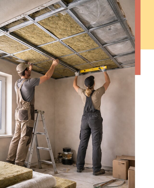 Шумоизоляция потолка в Горно-Алтайске от 1296 руб. под ключ — услуги ОТДЕЛОЧНИК-Грн